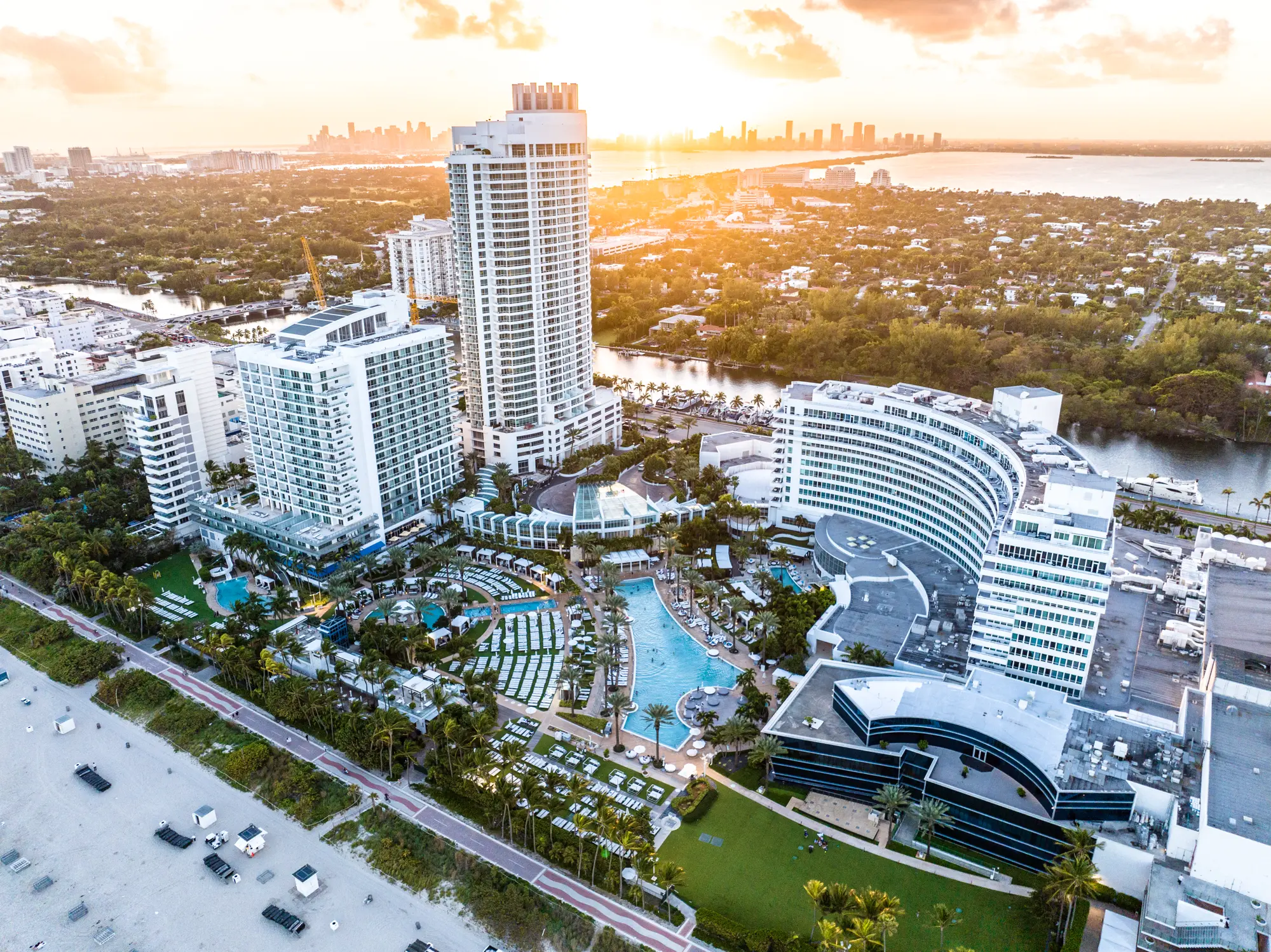 Aerial view of Peanut Island